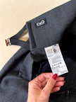 Pantalone a sigaretta con panciotto grigio antracite “D&G”