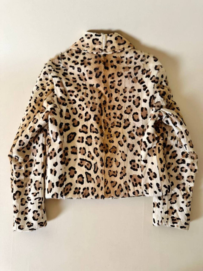 Giacca in cavallino leopardato “Iceberg”