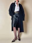 Soprabito oversize nero “Gianni Versace”