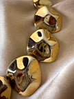 Collier dorato a pepite