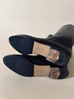 Stivali alla cavallerizza in pelle testa di moro “Istante” by Versace