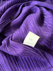 Camicia vintage Gianni Versace in seta goffrata viola con maxi tasca