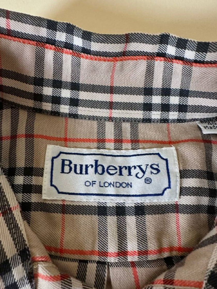 Camicia in cotone fantasia tartan “Burberrys”