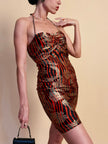 Minivestido Yves Saint Laurent estampado oriental