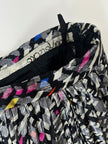 Gonna vintage in seta jacquard operata con lamé  argento – Tessuto Gianni Versace