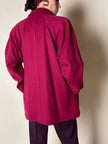 Giaccone Yves Saint Laurent in lana rosso Borgogna