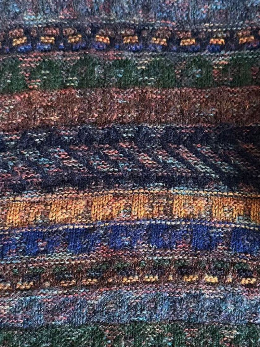 Cardigan Missoni Sport in lana operata a righe orizzontali