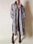 Trench oversize fantasia micro leopardo 