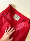 Minigonna in pelle rossa “Alta Moda Firenze”