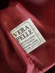 Blazer oversize in pelle bordeaux Max