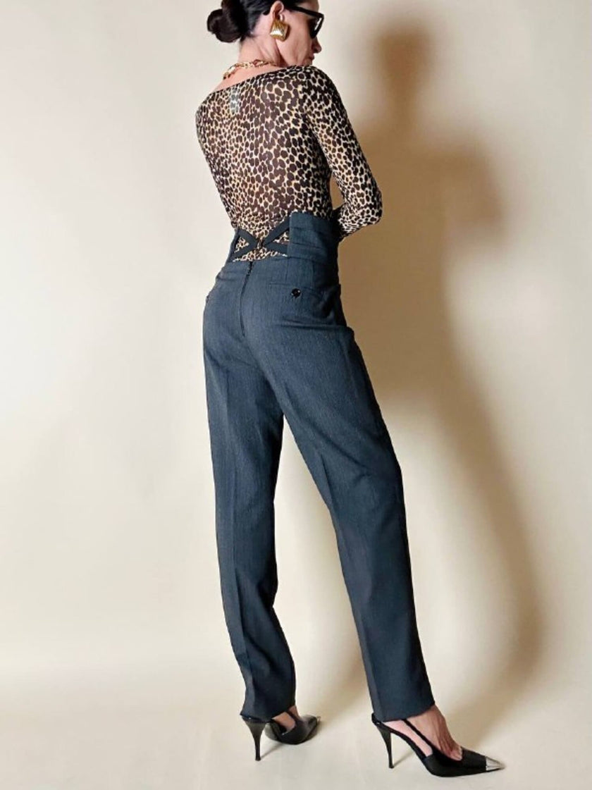 Body leopardato in rete elastica “Dolce & Gabbana”
