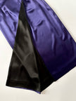 Gonna vintage Kenzo Paris modello a portafoglio in raso viola