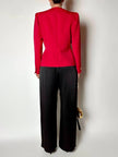 Blazer vintage Yves Saint Laurent Variation in rasato di lana rossa