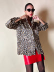 Camicia leopardata con bottoni dorati  “Nara Camicie”