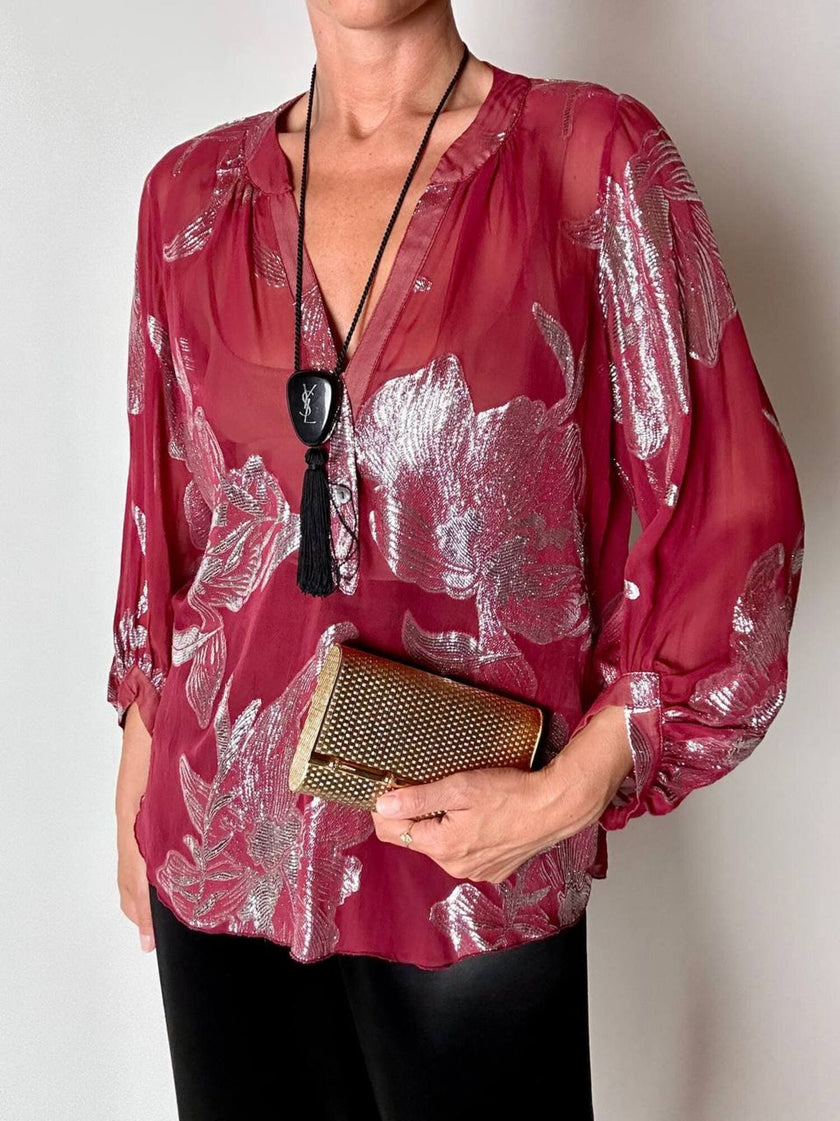Collana vintage Yves Saint Laurent con pendente nappa couture – gioiello diffusore di aroma