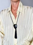 Collana vintage Yves Saint Laurent con pendente nappa couture – gioiello diffusore di aroma
