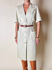 Chemisier Yves Saint Laurent in cotone beige