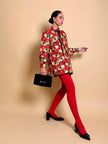 Camicia sartoriale in drill di seta fantasia mini bag