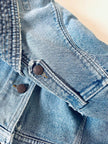 Giacca cropped Katharine Hamnett London in Denim chiaro slavato