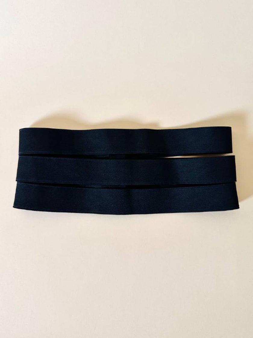 Cintura/stringi vita nera a fasce elastiche “Yves Saint Laurent”