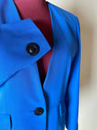 Blazer vintage Yves Saint Laurent in lana blu cobalto