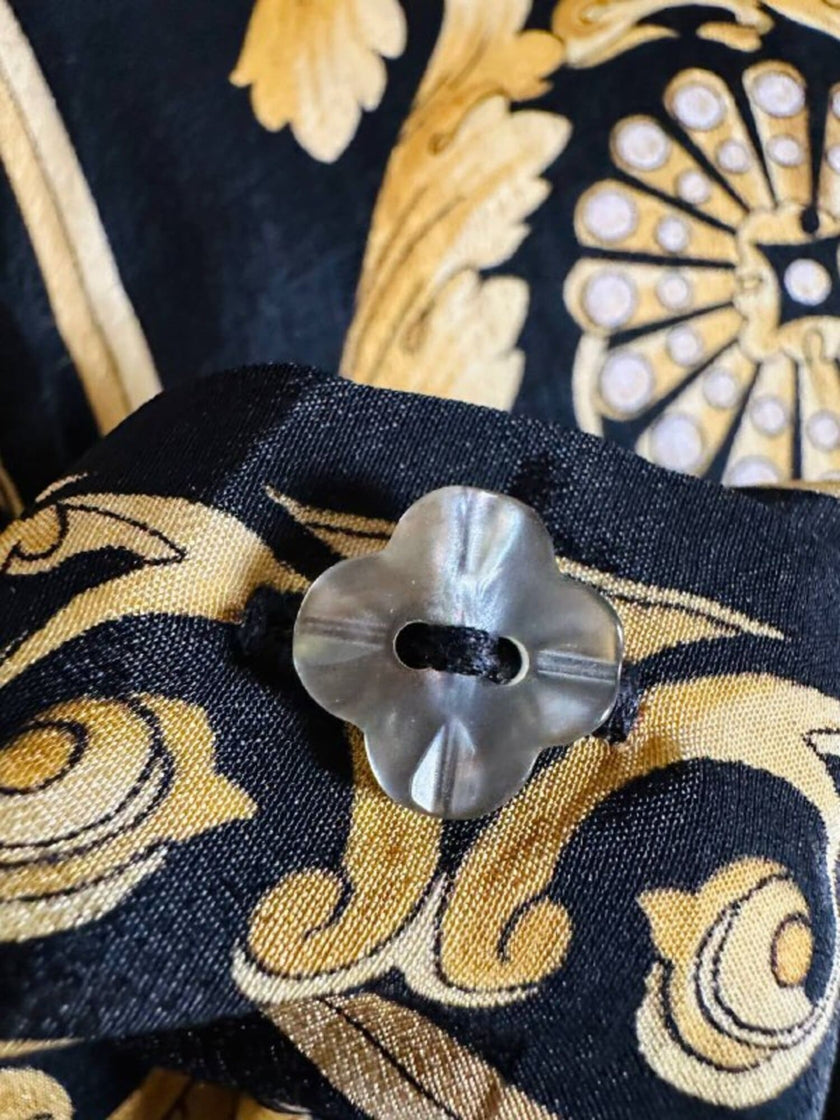 Camicia in misto seta fantasia barocca