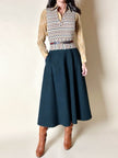 Vintage Missoni-Weste aus strukturierter Wolle in Cremeweiß mit buntem Muster