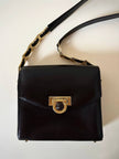 Borsa Gianni Versace vintage in pelle testa di moro con iconica Medusa