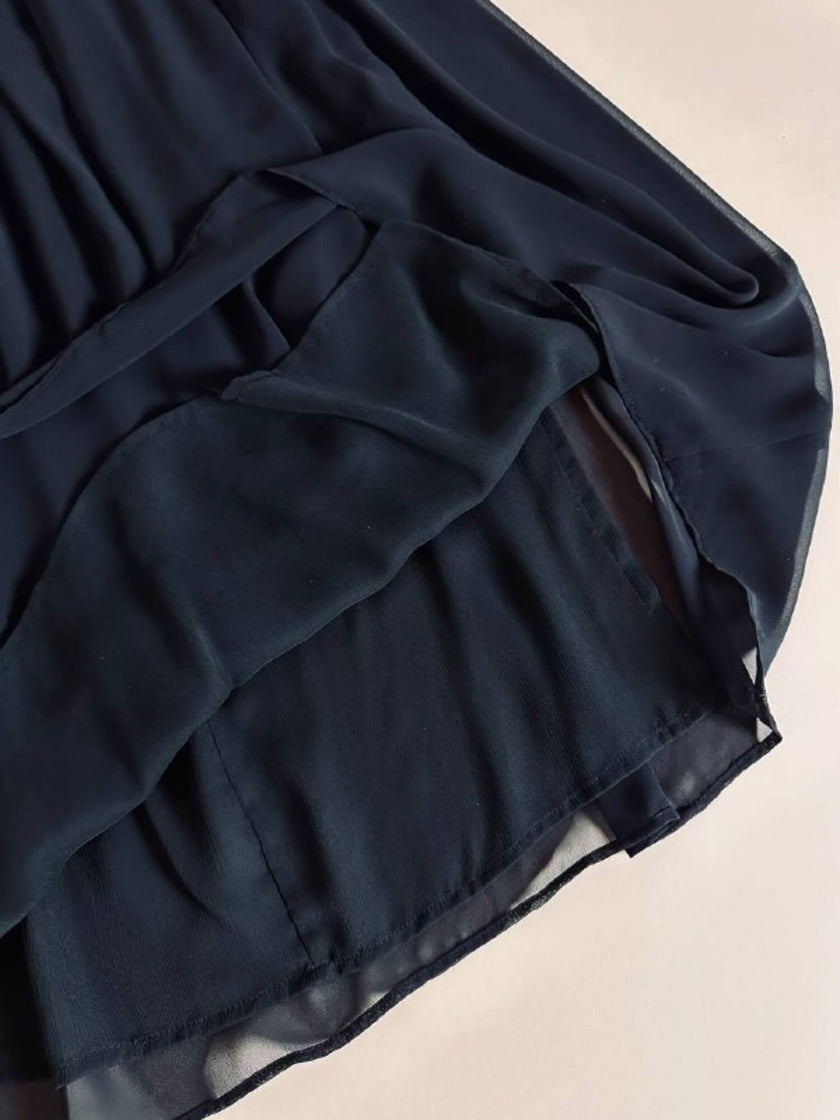 Gonna vintage Yves Saint Laurent in voile nero