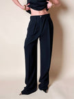 Pantalone nero con pince e piega “Yves Saint Laurent”