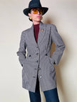 Blazer sciancrato in lana pied de poule “Rifat Ozbek”