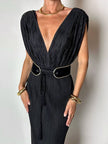 Collier vintage tubogas in metallo oro