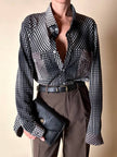 Camicia Missoni vintage in caldo cotone fantasia optical