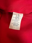 Cappotto in drap di lana rosso vivo