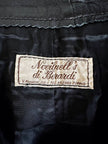 Longuette a vita alta in pelle nera “Novilpel’s”