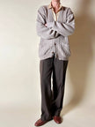 Cardigan Yves Saint Laurent vintage in lana beige con bottoni berlebeck