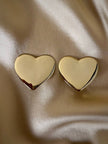Maxi clip dorate a forma di cuore “Moschino”
