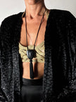 Vintage Yves Saint Laurent necklace with couture tassel pendant – aroma diffuser jewelry