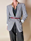 Blazer Yves Saint Laurent in rasato di lana principe di Galles