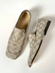 Mocassins Gucci vintage en daim avec motif monogramme GG