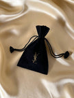 Clip dorate a forma di cuore “Yves Saint Laurent”
