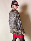 Camicia leopardata con bottoni dorati  “Nara Camicie”