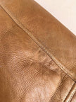 Schearling in pelle liscia color biscotto con vello naturale Marcus Creazioni
