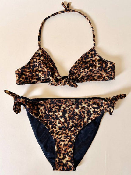 Bikini leopardato in rete elastica “Paola Frani”