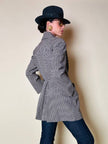 Blazer sciancrato in lana pied de poule “Rifat Ozbek”