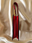 Mini bag a forma di cuore in pelle rossa “Moschino”