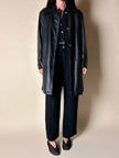 Jumpsuit Sportmax nera con abbottonatura frontale e pantalone con piega