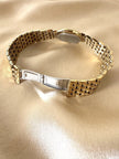 Orologio dorato con cinturino a bracciale “Seiko”