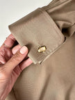 Vintage Gucci dove-grey silk shirt with mother-of-pearl buttons and French cuffs