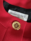 Blazer vintage Yves Saint Laurent Variation in rasato di lana rossa